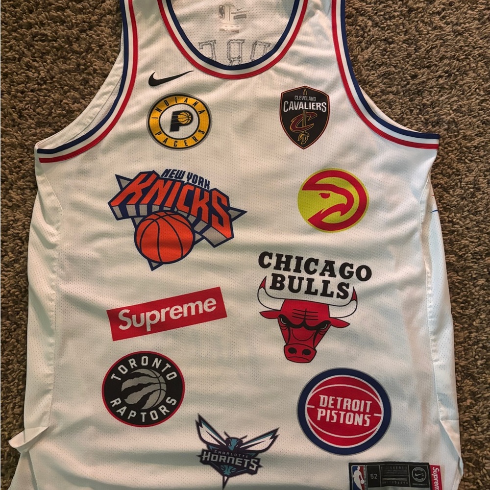 Nike Multi-Team White Basketball Jersey
